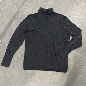 Grey Turtleneck Sweater